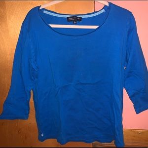 JONES NEW YORK BLUE 3/4 SLEEVE TOP